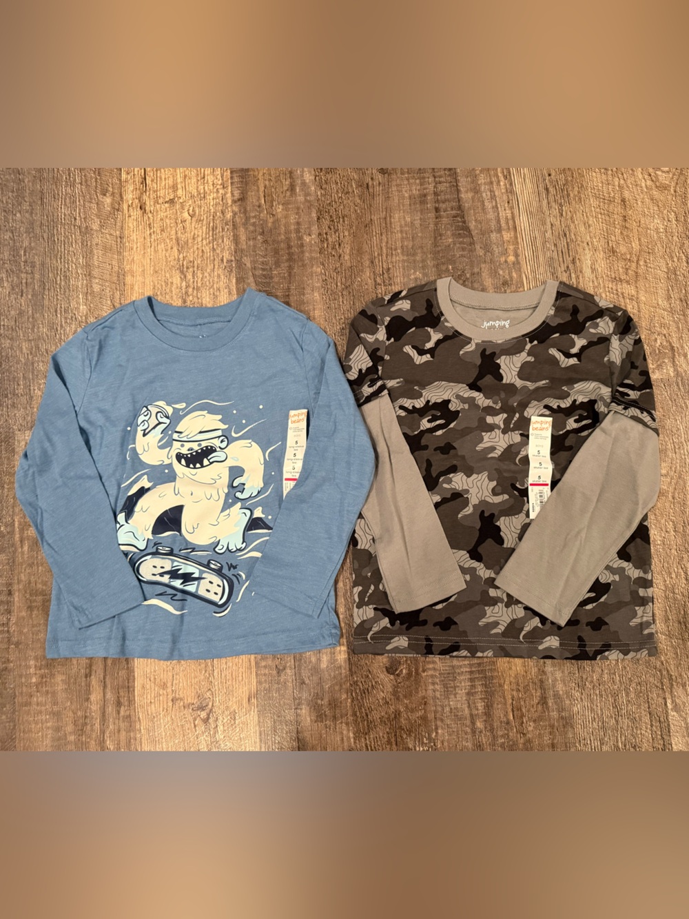 Jumping Beans Boys Long Sleeve Tops